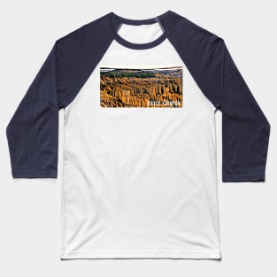Bryce Canyon National Park Watercolor Baseball T-Shirt